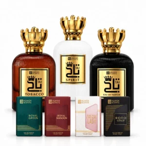 باقة تاج الثلاثية مع 4 عطور بوكت